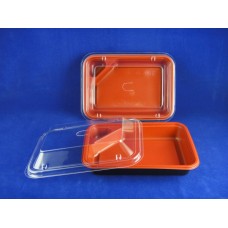 CIPS-T01 PP Rectangular Red-black color container 